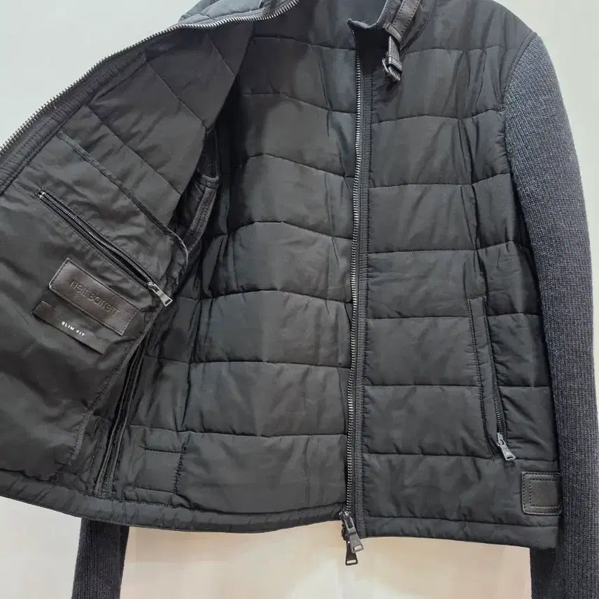 [BUNJANG] Neil Barrett Black Padded Knit Mix Jacket / (정품)닐바렛 블랙 패딩 니트 믹스 자켓