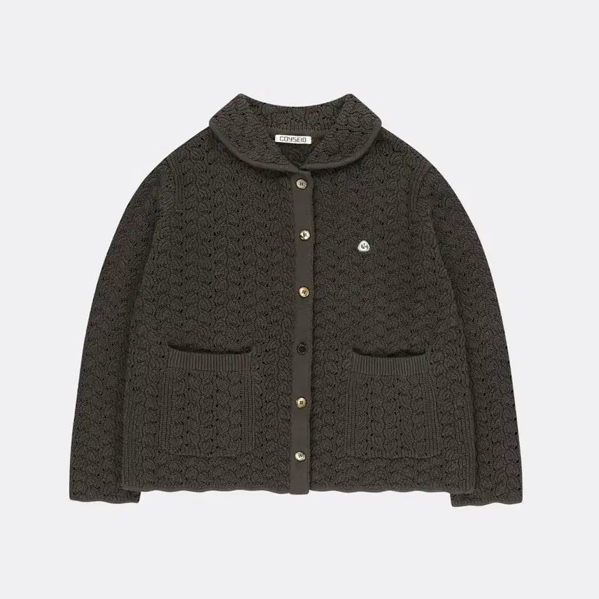 [BUNJANG] COYSEIO Wave Knit Cardigan Dark Brown / 급전) COYSEIO 코이세이오 웨이브 니트 가디건 다크브라운