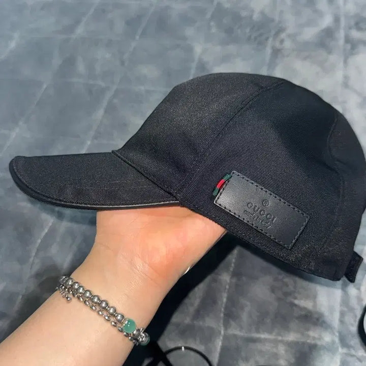 [BUNJANG] Gucci Black Cotton Baseball Cap / 구찌 볼캡 (정품) 블랙