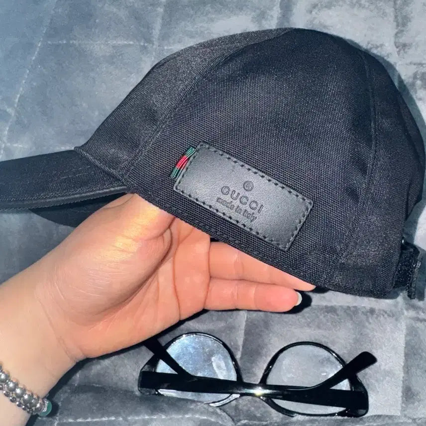 [BUNJANG] Gucci Black Cotton Baseball Cap / 구찌 볼캡 (정품) 블랙