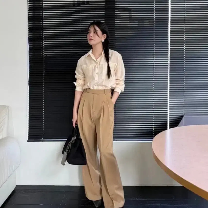 [BUNJANG] Understanding Slacks (Beige, M) / 언더스탠딩 슬랙스(베이지, m)