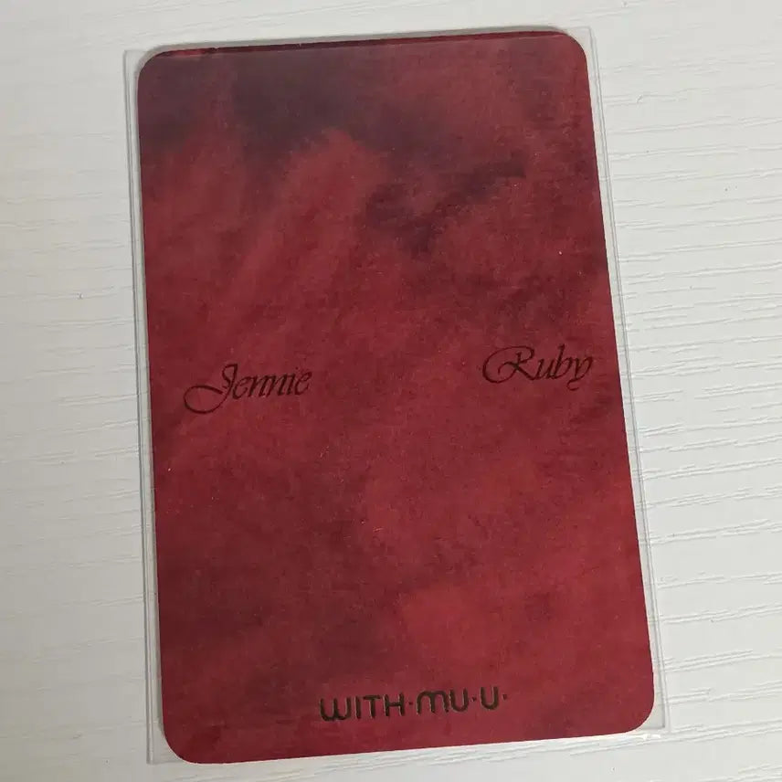 [BUNJANG] BLACKPINK Jennie Ruby Photocard / 블랙핑크 제니 루비 위드뮤 포카