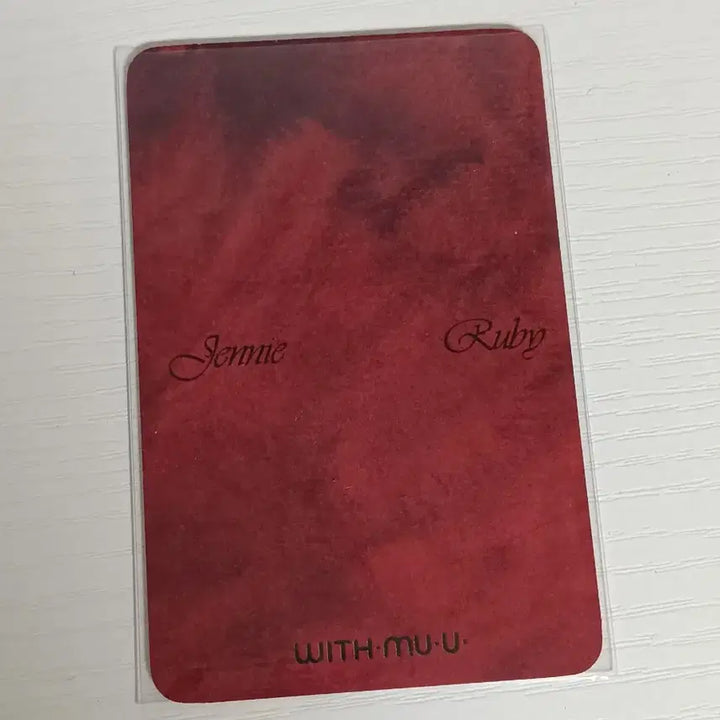 [BUNJANG] BLACKPINK Jennie Ruby Photocard / 블랙핑크 제니 루비 위드뮤 포카