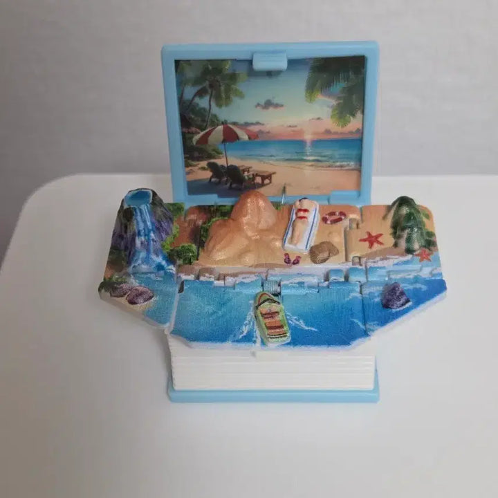 [BUNJANG] Cho-ui World 3D Book Gacha - Beach (Sealed) / (미개봉) 책 속의 또 다른 세계 / 초의 세계 3D북 가챠 - 해변