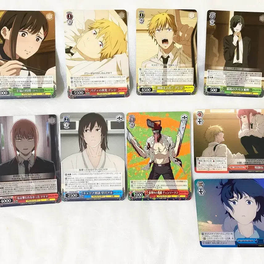 [BUNJANG] Chainsaw Man Schwarz Card Bundle Set / 일괄)체인소맨 슈발츠카드 아키 덴지 마키마 파워 코베니 히메노