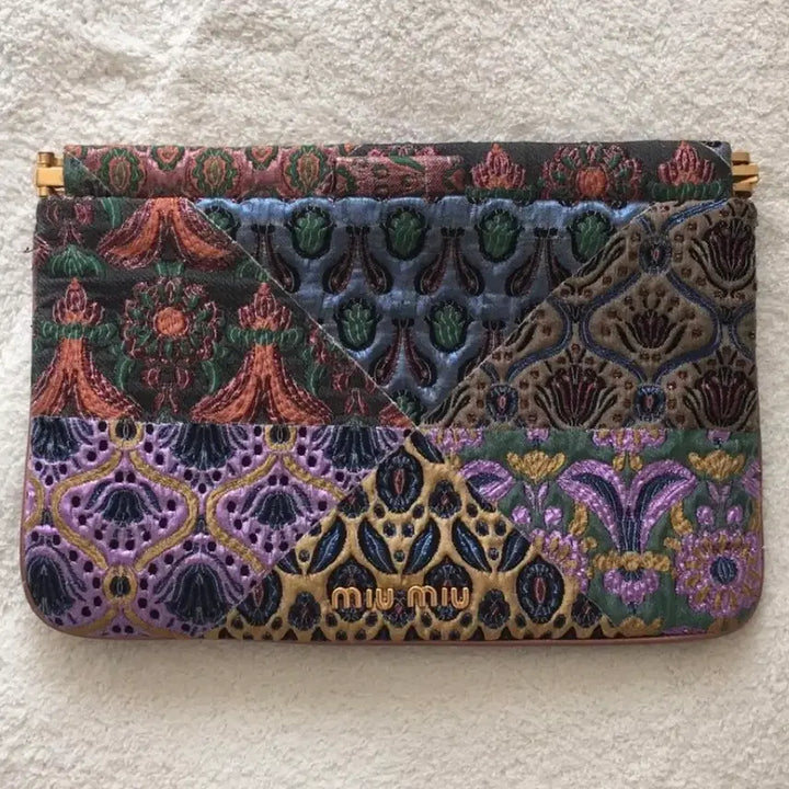 [BUNJANG] Miu Miu Patchwork Clutch / 미우미우 클러치