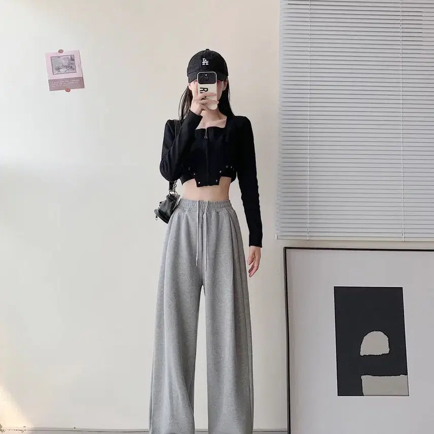 [BUNJANG] Side Pleated Wide Pants / 새상품_사이드 핀턱 와이드 팬츠
