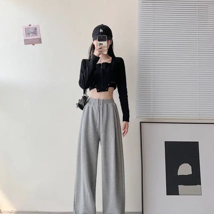 [BUNJANG] Side Pleated Wide Pants / 새상품_사이드 핀턱 와이드 팬츠