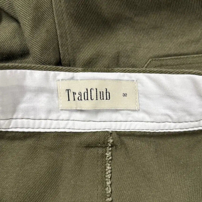 [BUNJANG] [32] TradClub 트래드클럽 카키 코튼 팬츠 와이드 바지 / [32] TradClub 트래드클럽 카키 코튼 팬츠 와이드 바지