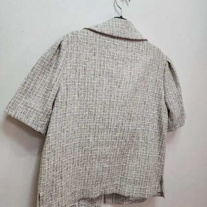 [BUNJANG] Bowen Summer Tweed Short Sleeve Jacket / 보웬 썸머 트위드 반팔자켓