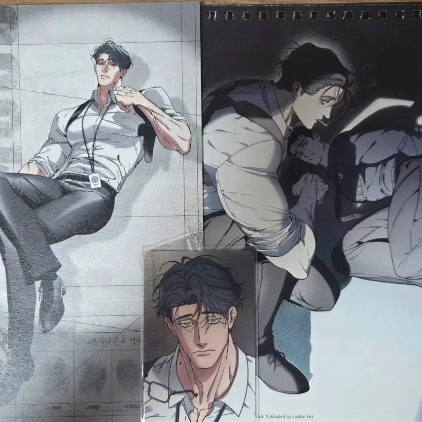 [BUNJANG] Lezhin Comics Sacrifice Husband Calendar &amp; Photocard Bundle / 레진코믹스 제물남편 아침이 밝았습니다 아밝 무고 포카 달력