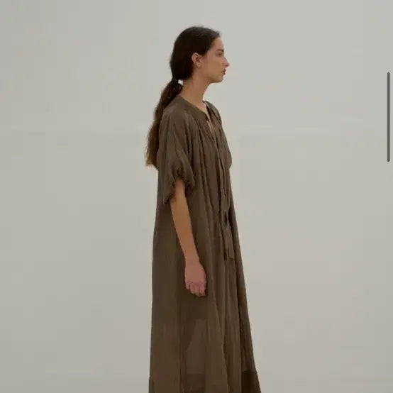 [BUNJANG] Bomae Cheongdam Linen Long Dress / 보매청담 린넨 롱원피스