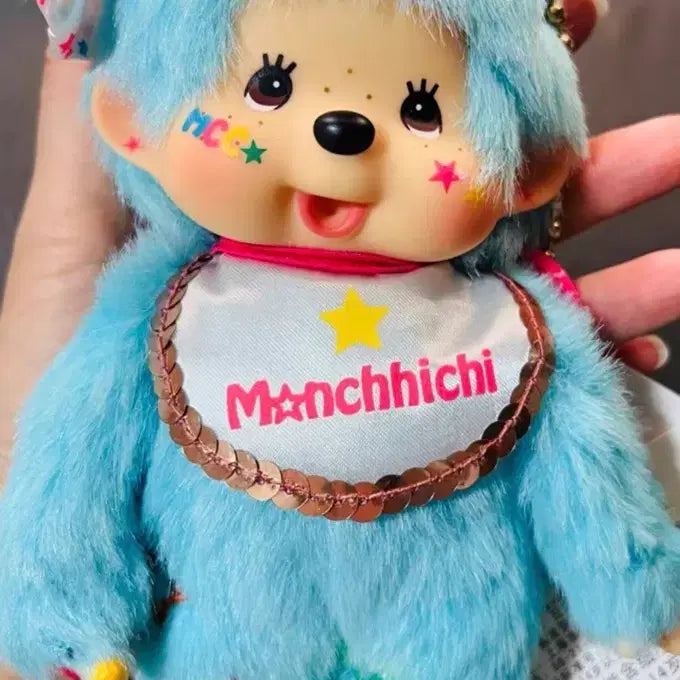 [BUNJANG] Otona Lab Blue Monchhichi Plush / 초레어) 오토나랩 블루 몬치치
