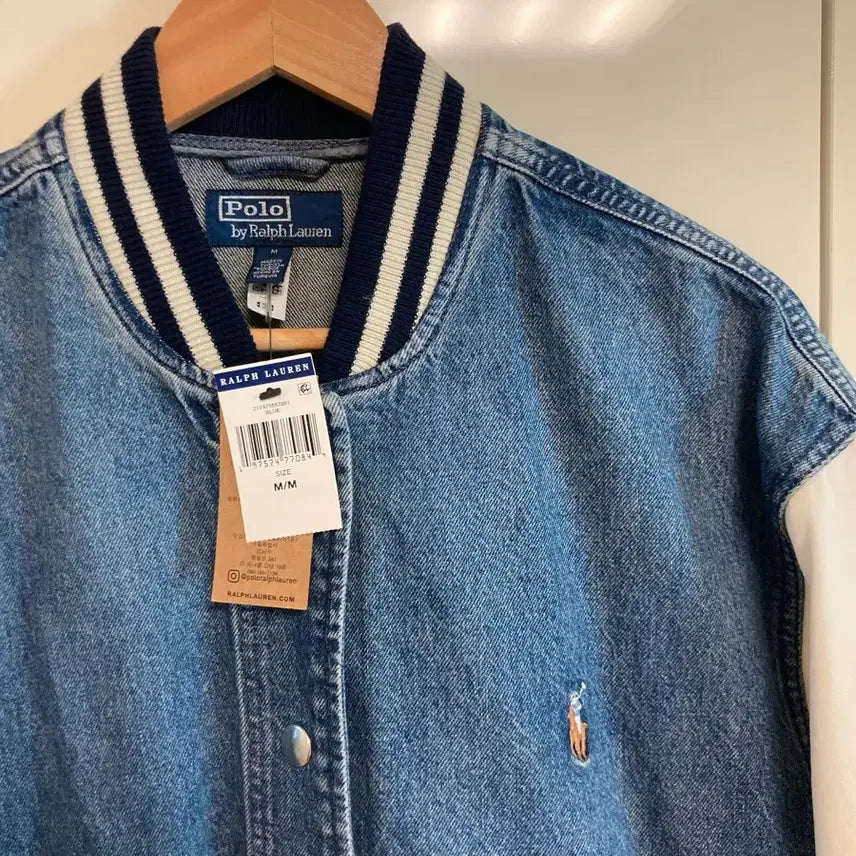 [SOLD OUT] 폴로 랄프로렌 데님 바시티 자켓 M