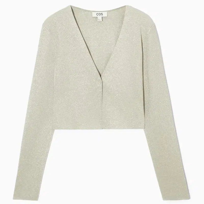 [BUNJANG] COS Glitter Crop Cardigan L / COS 코스 글리터 크롭 가디건 L