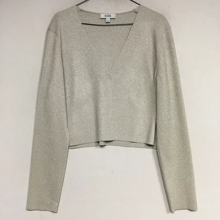 [BUNJANG] COS Glitter Crop Cardigan L / COS 코스 글리터 크롭 가디건 L