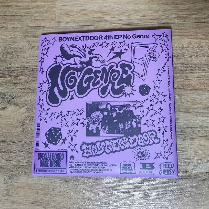 [SOLD OUT] 보이넥스트도어 노장르 보드게임버전 개봉앨범