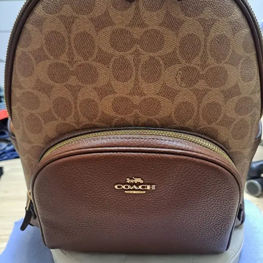 [BUNJANG] Coach Signature Backpack Brown / 코치 시그니처 백팩 브라운