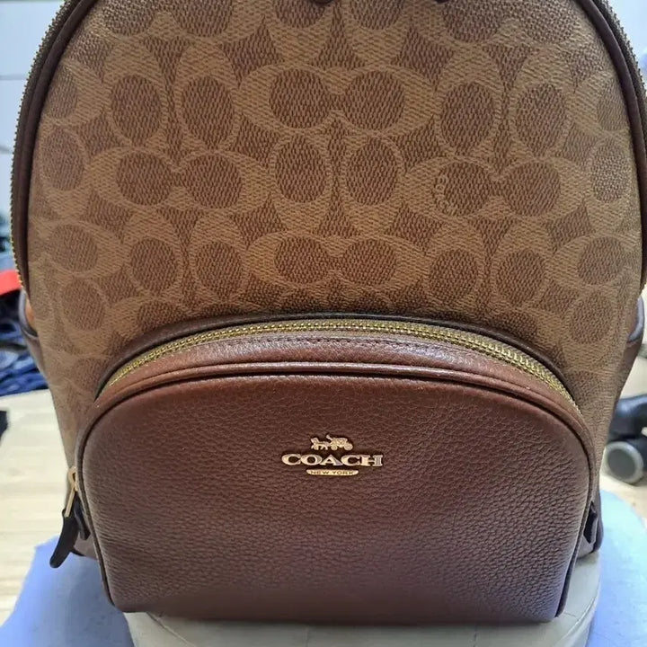 [BUNJANG] Coach Signature Backpack Brown / 코치 시그니처 백팩 브라운