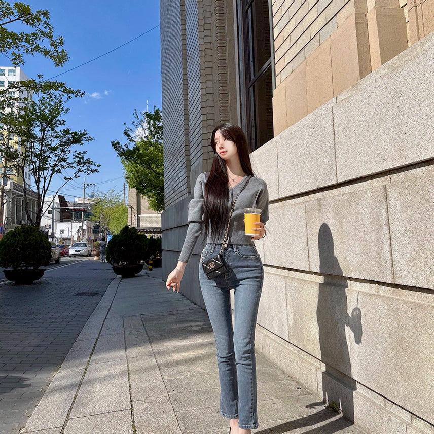[BUNJANG] Mayyun Mayjins Slim Fit Denim Jeans / (새제품) 메이윤 메이진스 일자 슬림핏 데님 중청