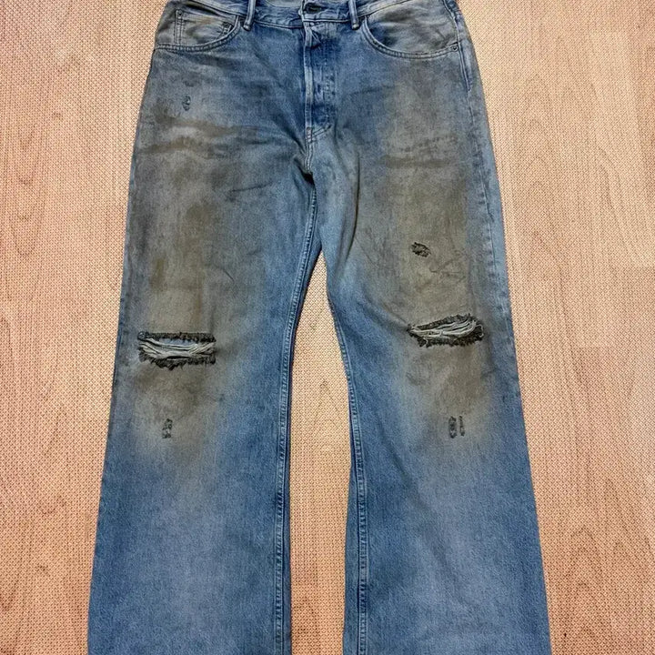 [BUNJANG] Acne Studios B00403 Straight Denim Pants / 아크네 더티워싱 스트레이트 데님 팬츠 34 정품