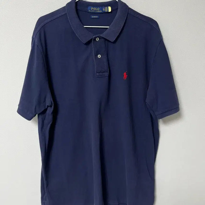 [SOLD OUT] 폴로 랄프로렌 네이비 반팔 폴로티 XL 클래식핏