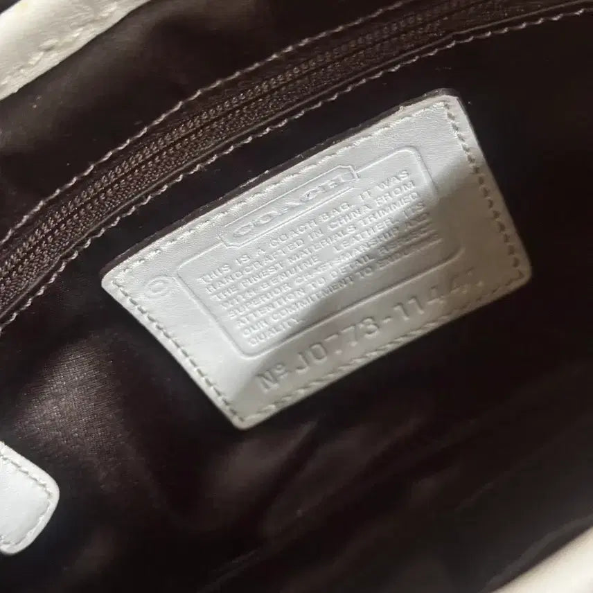 [BUNJANG] Coach Y2K White Mini Shoulder Bag / 
