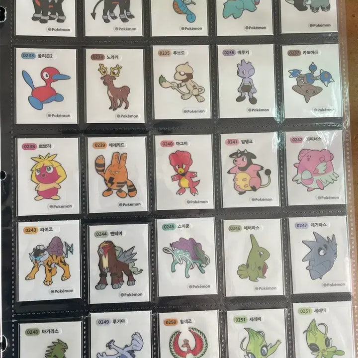 [BUNJANG] Pokemon Tteokbokki Sticker 1st &amp; 2nd Generation Full Set / 포켓몬 띠부씰 1,2세대 전종 3자리4자리 세트