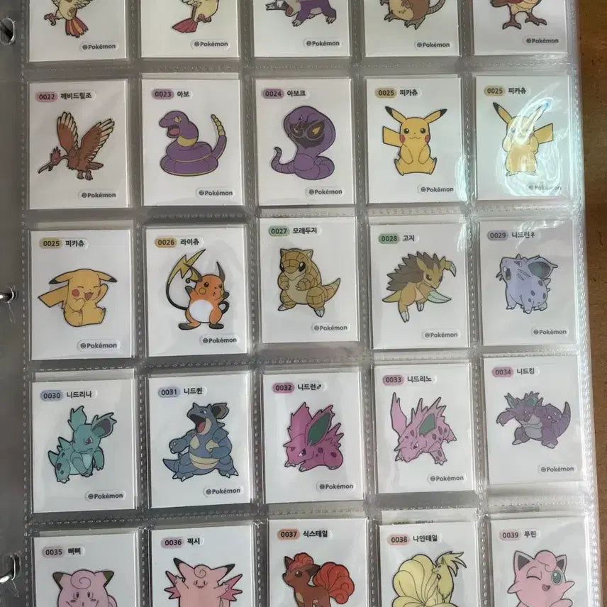 [BUNJANG] Pokemon Tteokbokki Sticker 1st &amp; 2nd Generation Full Set / 포켓몬 띠부씰 1,2세대 전종 3자리4자리 세트