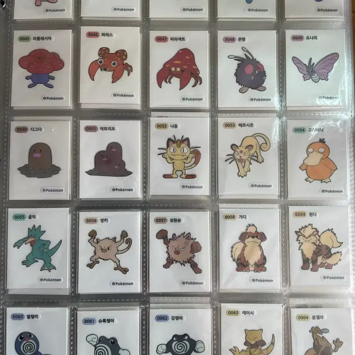 [BUNJANG] Pokemon Tteokbokki Sticker 1st &amp; 2nd Generation Full Set / 포켓몬 띠부씰 1,2세대 전종 3자리4자리 세트