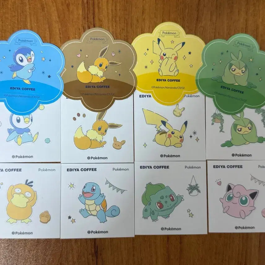 [SOLD OUT] 이디야X포켓몬 스티커(띠부씰) 모든 종류 판매