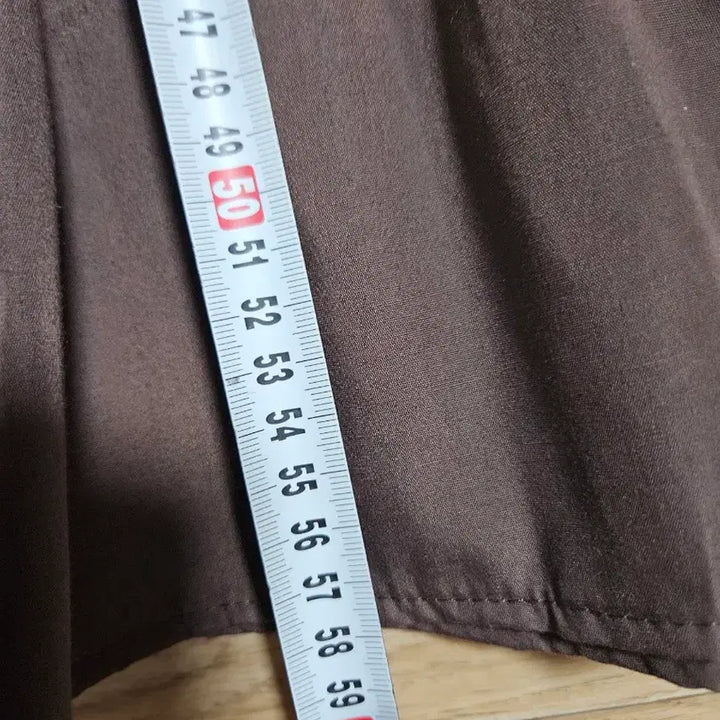[BUNJANG] Brown Long Sleeve Blouse / 브라운 롱 슬리브 블라우스