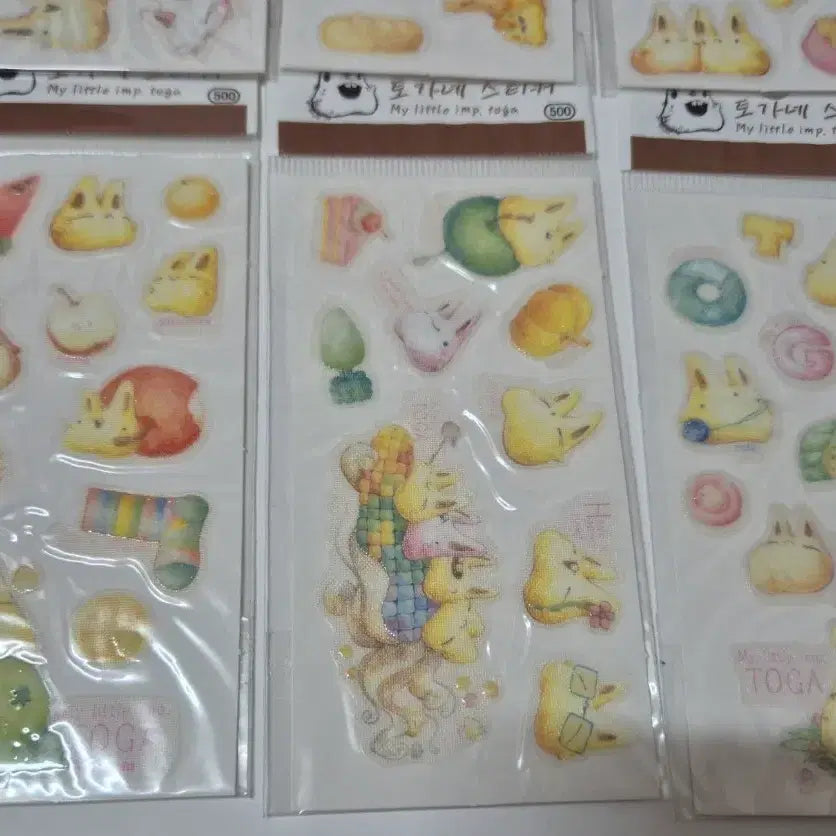 [SOLD OUT] 6종일괄)고전 레트로 토가네 스티커