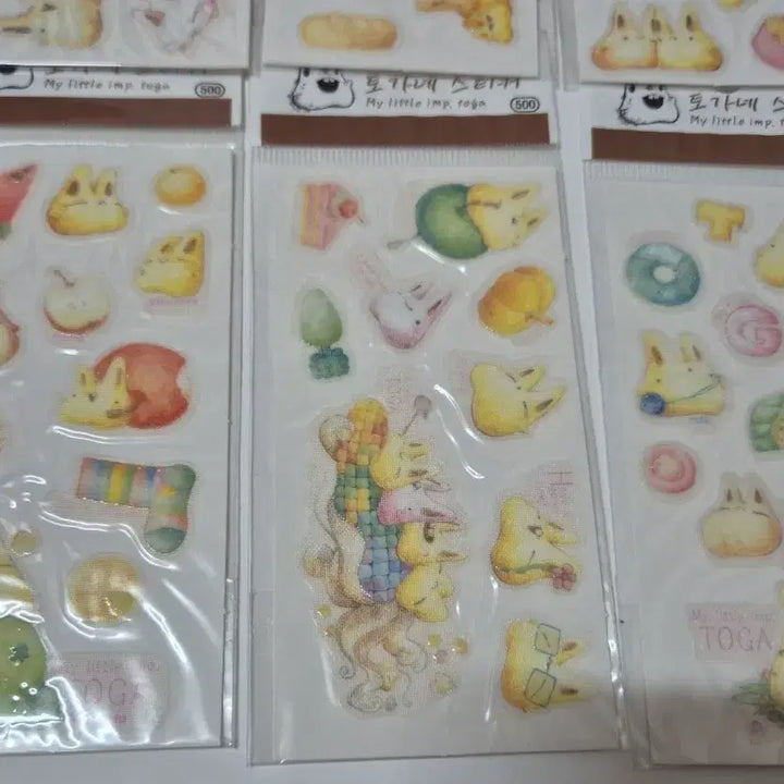 [SOLD OUT] 6종일괄)고전 레트로 토가네 스티커