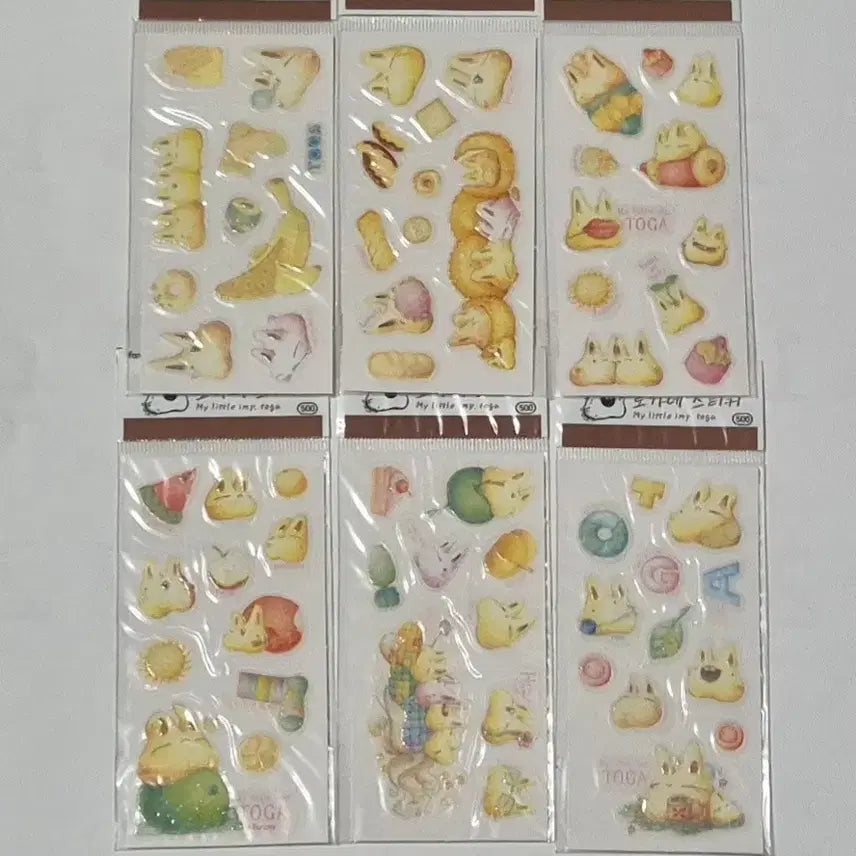[SOLD OUT] 6종일괄)고전 레트로 토가네 스티커