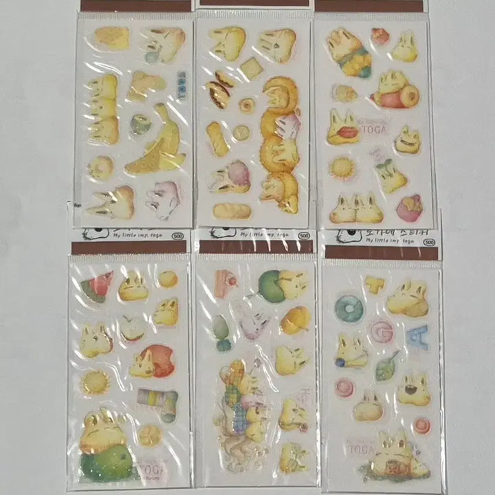[SOLD OUT] 6종일괄)고전 레트로 토가네 스티커