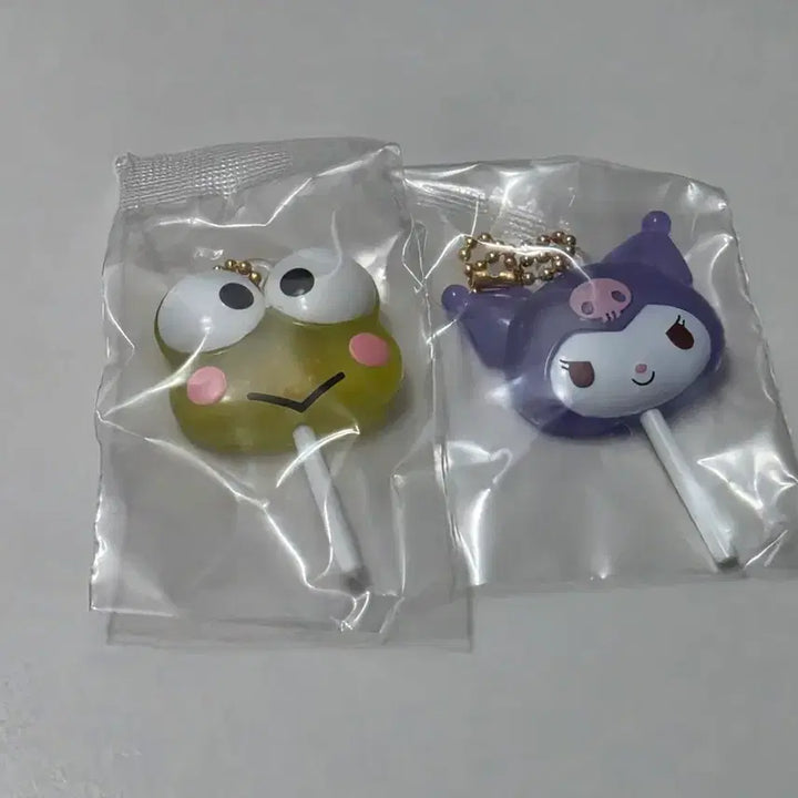[BUNJANG] Sanrio Kerropi/Kuromi Lollipop Keyring Bundle Set / 산리오 케로피/쿠로미 막대사탕 키링 일괄