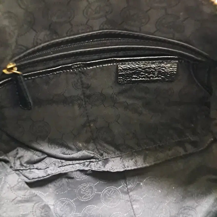 [BUNJANG] Michael Kors Enamel Chain Shoulder Bag / 마이클코어스 가방 블랙 에나멜 체인 숄더백 크로스백
