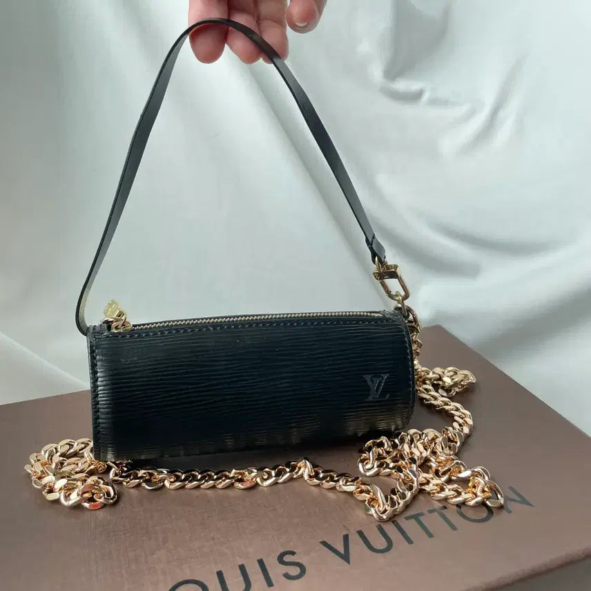 [BUNJANG] Louis Vuitton Papillon Epi Mini Cylinder Bag / 루이비통 파빌론 빠삐용 에삐 미니원통백 정품감정서포함