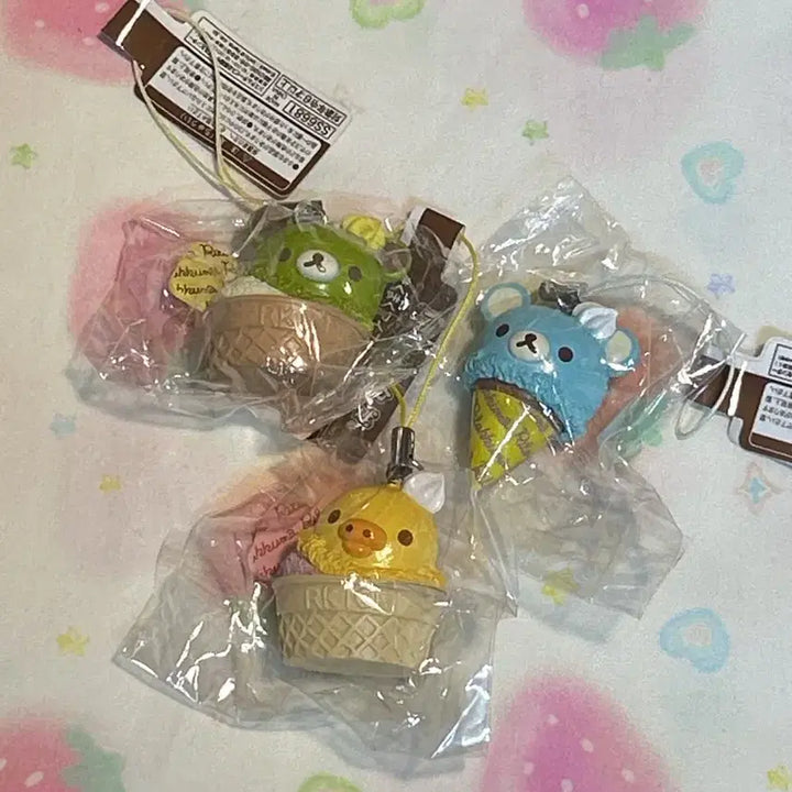 [BUNJANG] Rilakkuma Ice Cream Keychain / 리락쿠마 고전 아이스크림 키링