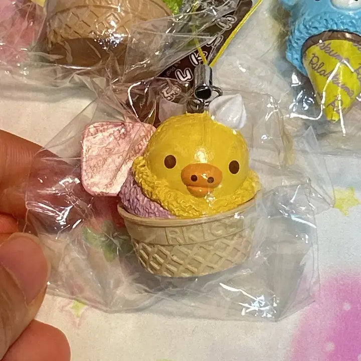 [BUNJANG] Rilakkuma Ice Cream Keychain / 리락쿠마 고전 아이스크림 키링