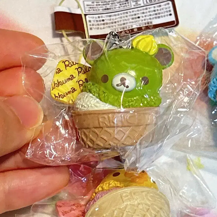 [BUNJANG] Rilakkuma Ice Cream Keychain / 리락쿠마 고전 아이스크림 키링