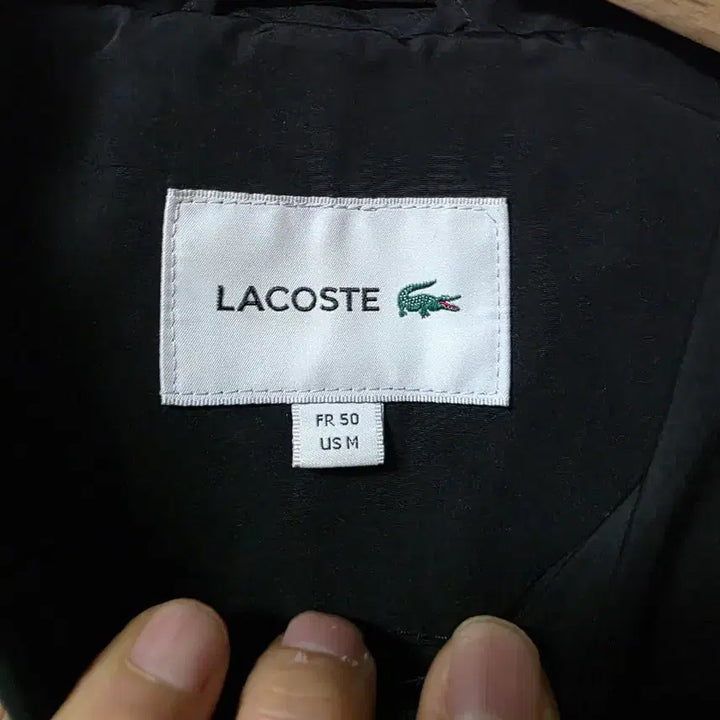 [BUNJANG] Lacoste Black Coat Size 100 / 라코스테 블랙 코트 사이즈 100 춘추용