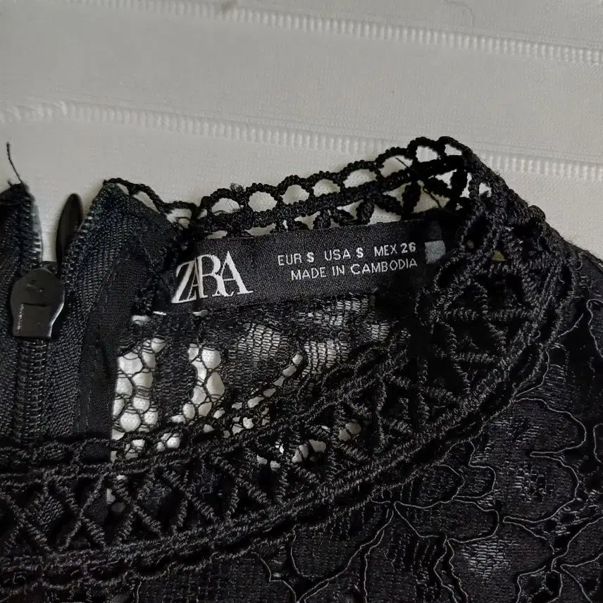 [BUNJANG] ZARA Black Lace Blouse (Size S) / 여성 자라ZARA 블랙레이스블라우스상의 55