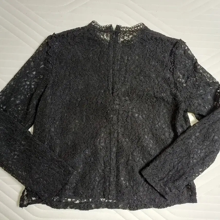 [BUNJANG] ZARA Black Lace Blouse (Size S) / 여성 자라ZARA 블랙레이스블라우스상의 55