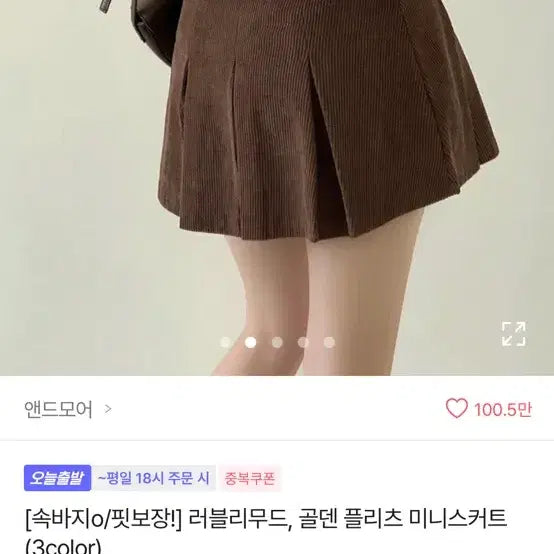 [BUNJANG] Ably Golden Pleated Skirt / 에이블리 골덴 치마 플리츠