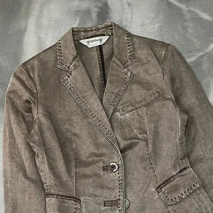 [BUNJANG] Sports Max One-Button Grunge Blazer / 스포츠 막스 원버튼 그런지 블레이저 y16338