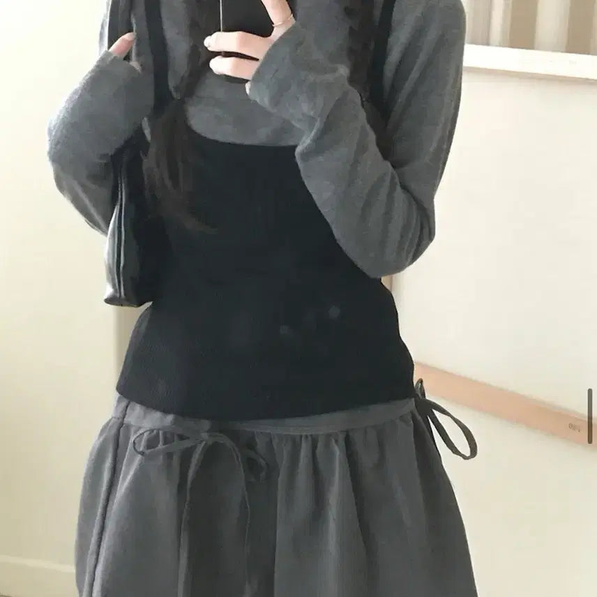 [BUNJANG] Moeb Ribbon Skirt / 미니포에 모브 리본 스커트