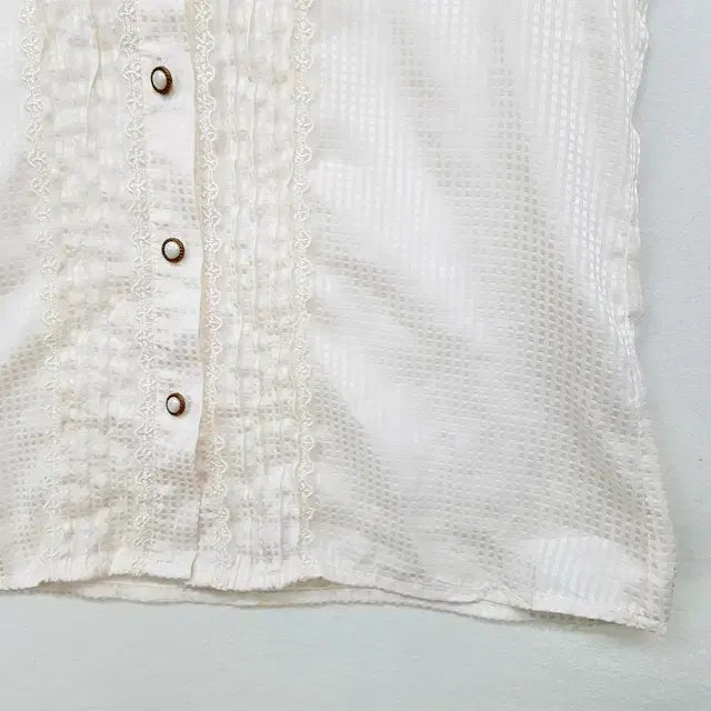 [BUNJANG] PRIME PATTERN Ivory Blouse / PRIME PATTERN 블라우스 아이보리