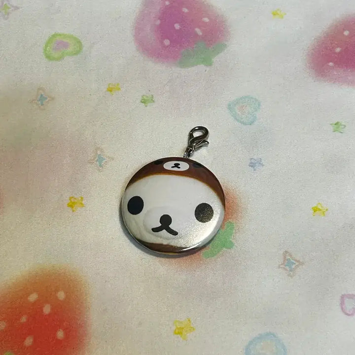 [BUNJANG] Kori Rilakkuma Face Keychain/Badge / 코리락쿠마 얼굴 키링/뱃지